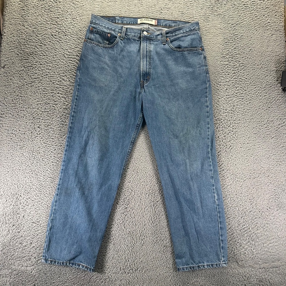 VTG Levi's 550 Jeans Mens 38x30 Blue Cotton Denim Straight Leg Relaxed Workwear
